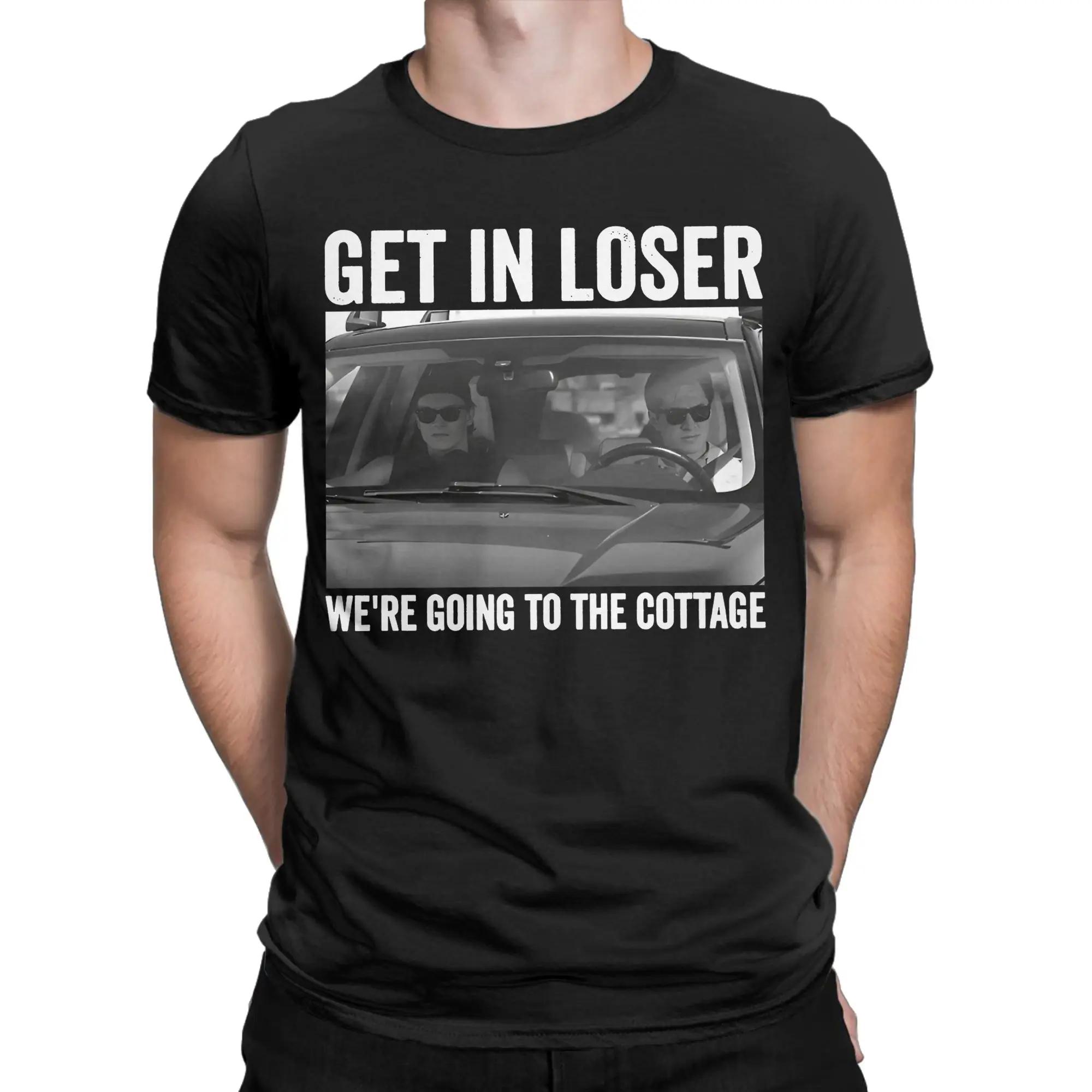 

Men T-Shirt Get In Loser We re Going To The Cottage Heated Rivalry Ilya And Shane Cotton Tees Short Sleeve T Shirt Clothing XXXXXL чорний