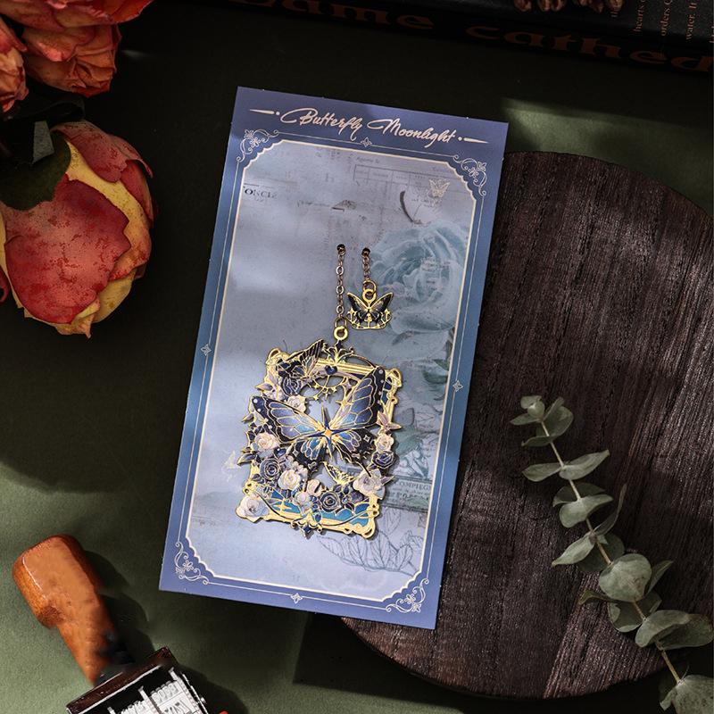 

Student Gift 4.5*5cm Bookmark Metal Bookmark Metal Floral Bookmark For Book Lovers Studying Office