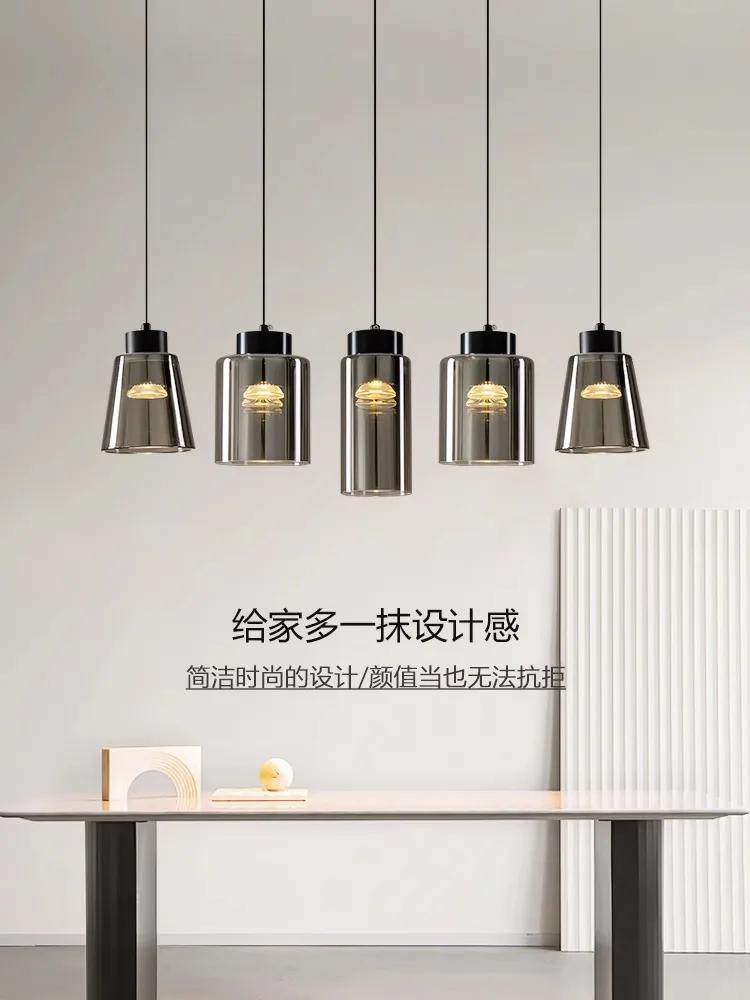 Minimalist Nordic LED Copper Pendant Light Bedroom Bedside Hanging Light Dining Room Resturant Glass Decor Pendant Lamp Lustre