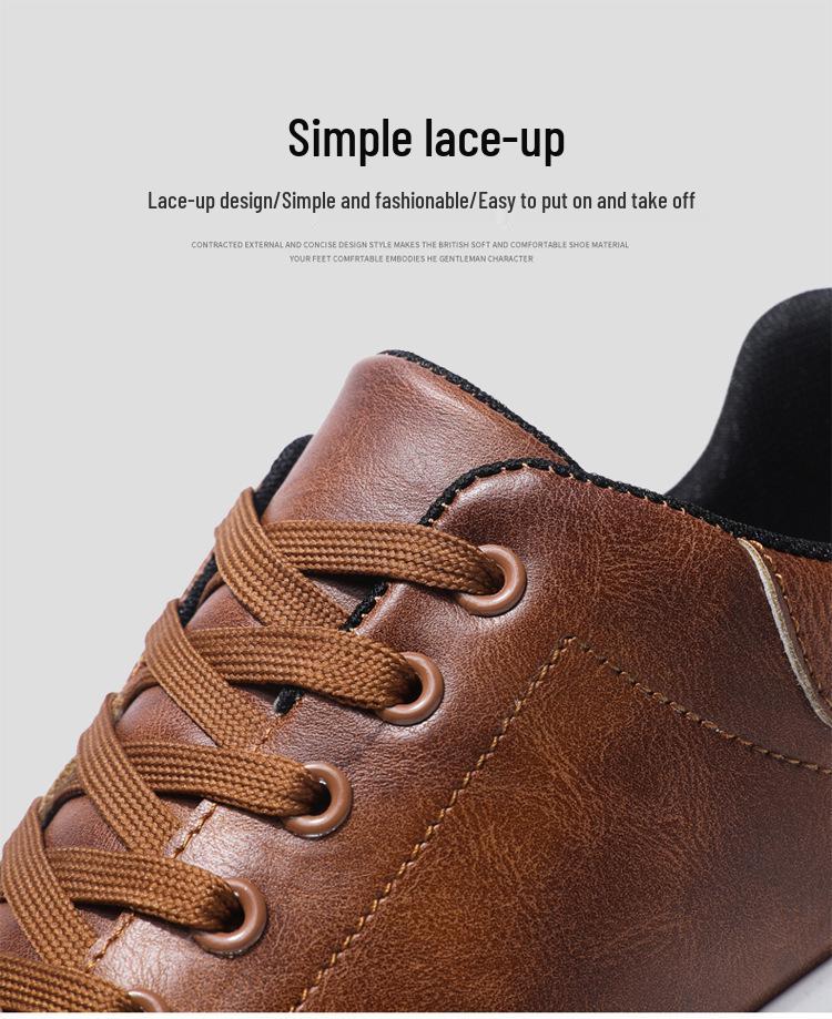 Pánské trendy prodyšné bílé ležérní boty s nízkým svrškem na jaro a podzim