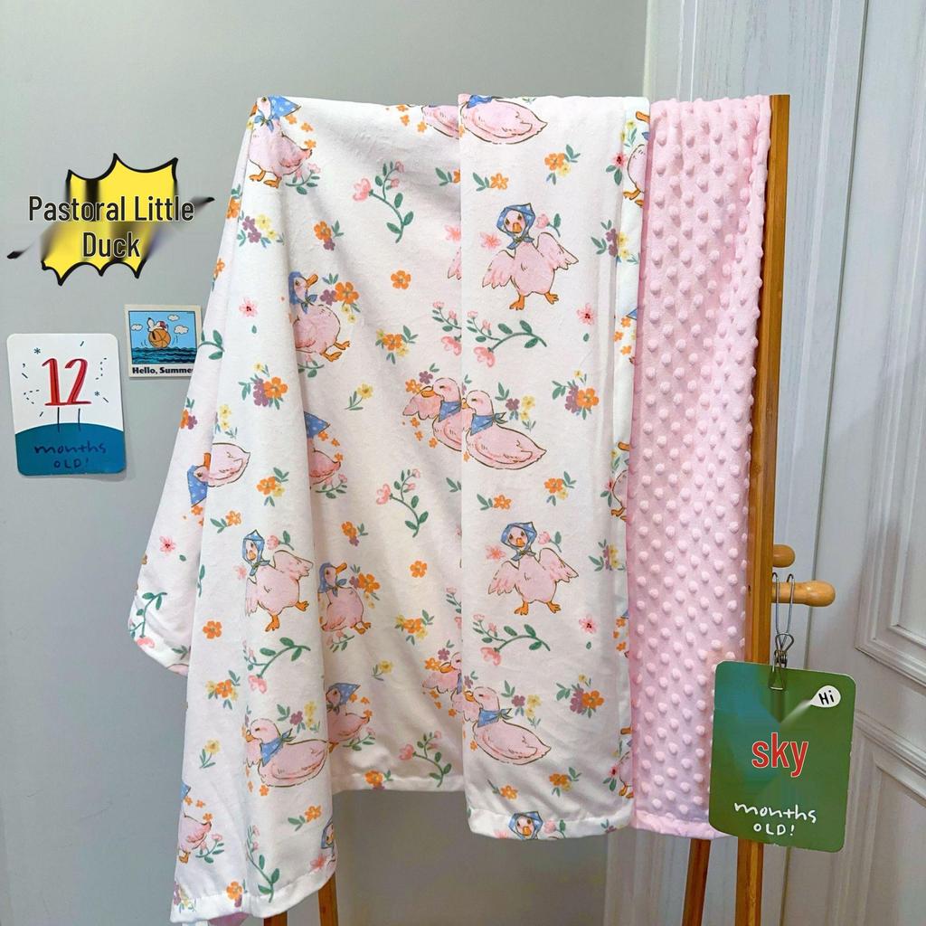 Washable Baby Wool Soothing Blanket - All-Season Nap & Sofa Quilt