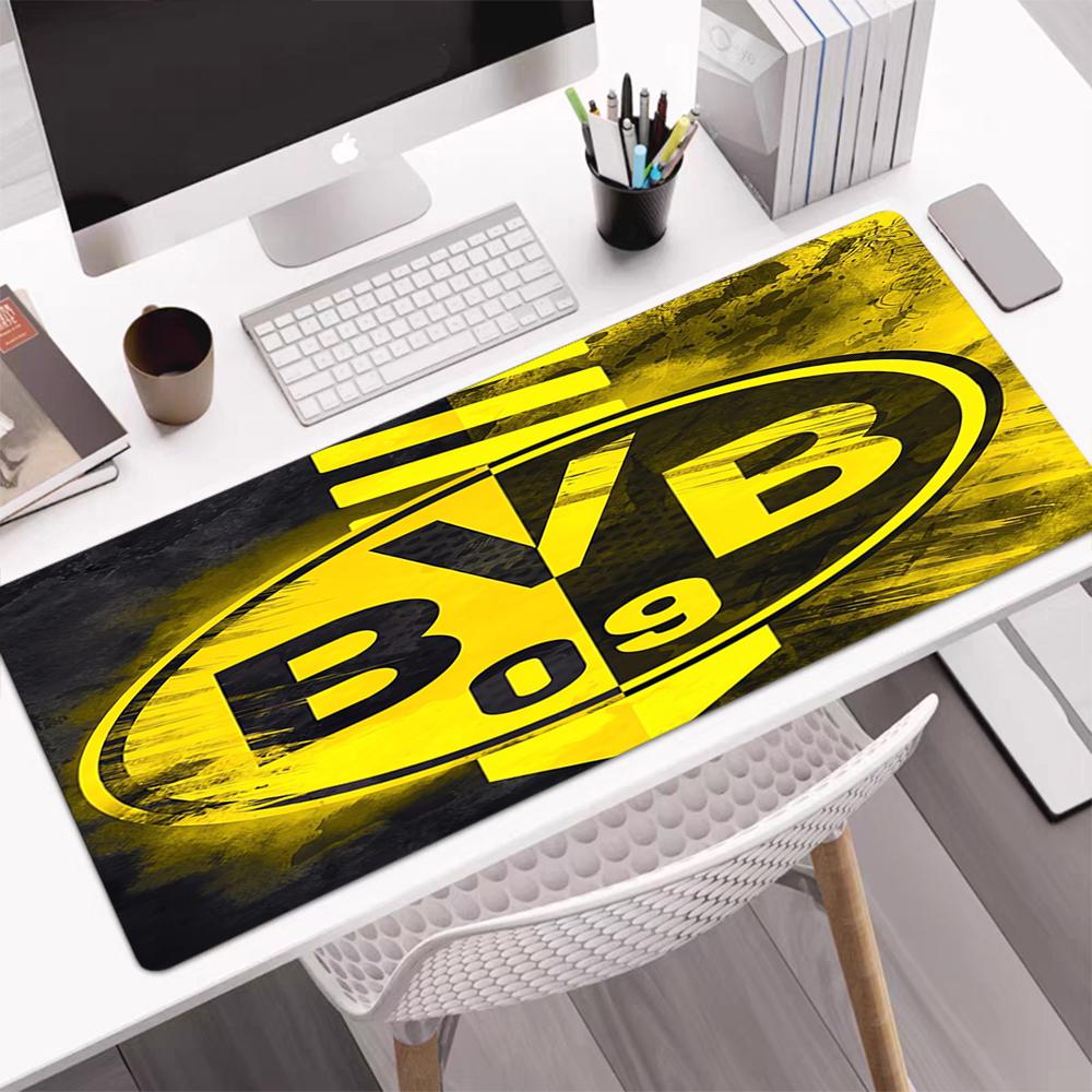 BVB Theme Mouse Pad, Non Slip Rubber Base, Multifunctional Office & Home Decor, Perfect for Workspace Personalization.