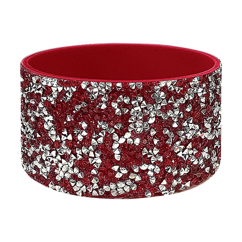 

Силиконовый чехол с бриллиантовым блеском, противоскользящий чехол для бутылки с водой, нижний чехол для бутылки с водой, аксессуары для чашки Stanley объемом 40 унций красный