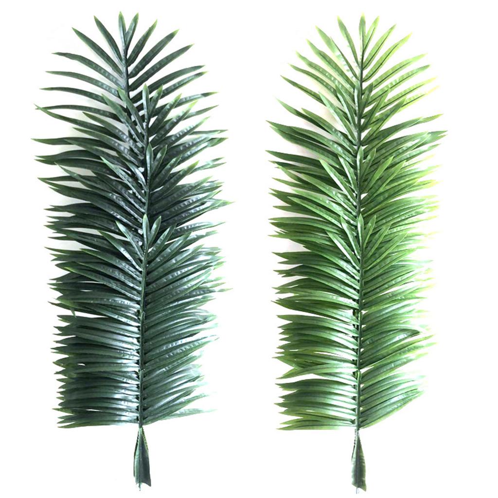 Hojas de Palmera Artificiales Realistas Hojas de Palmera Falsas Tropicales para Boda Decoración del Hogar Verde Oscuro 1.2m