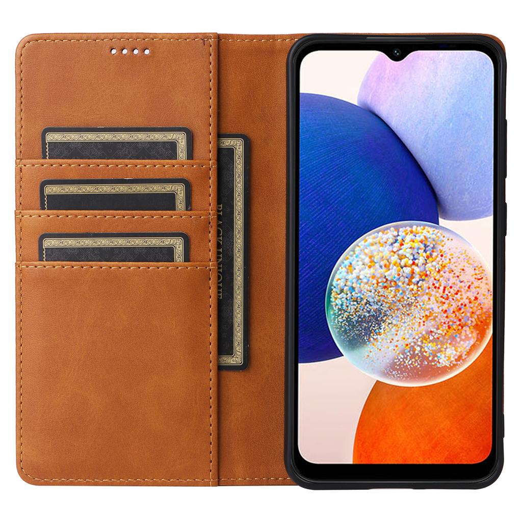 For Samsung Galaxy A15 4G/5G Case RFID Blocking PU Leather Stand Phone Cover