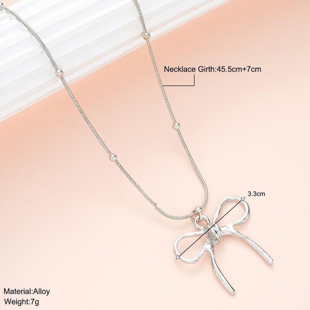 High-End Women's Bow Necklace - Creative Summer Accessory
