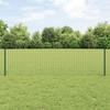 VidaXL Fence Posts 44 Pcs U-Channel Green 100 Cm Steel 3335915