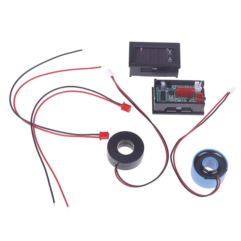 Ac 50-500V Digital Lcd Voltmeter Ammeter 10A 50A 100A 220V Voltage Current Meter Tester Detector Current Transformer