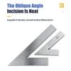 45 Degree Flat Edge Square Ruler For Carpentry Measurment Try Square Carpenter Tools Woodworking Metal Angle Ruler Set Squares