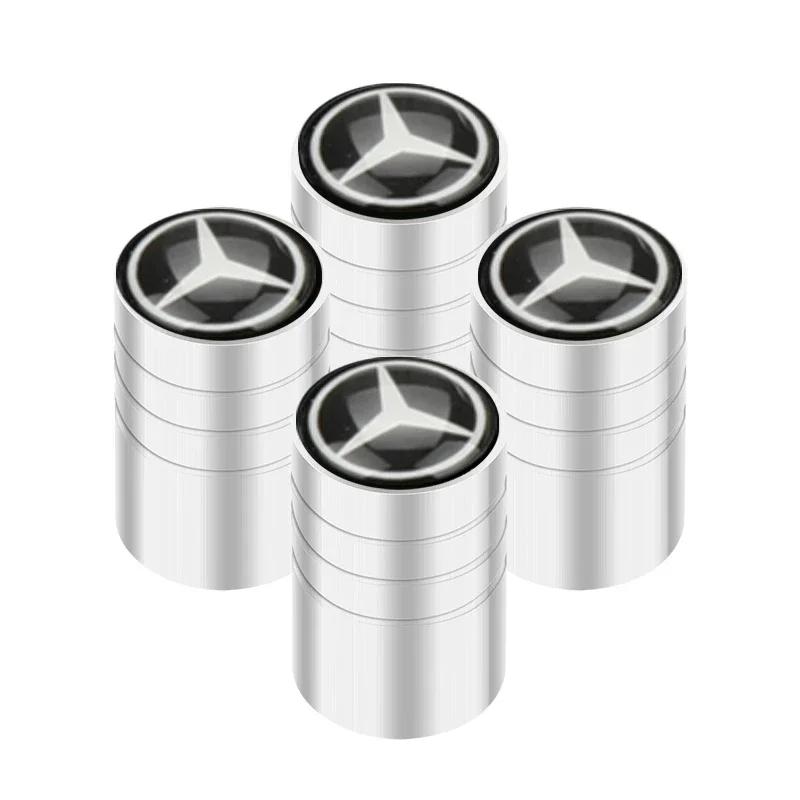AABIC1 4pcs Auto Emblem Cap Case Mercedes Benz B/C/E/S Class A Class C200L GLC GLK New CLA GLA
