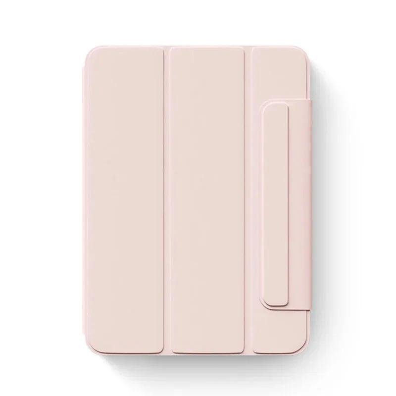 Pour Housse iPad11 A16 10 Pro 11 12.9 13 pouces Étui Magnétique iPad Air4 5 Air6 Air7 Air8 M4 Mini 6 7 Avec Magnétique Détachable iPad 10  iPad11 A16 rose