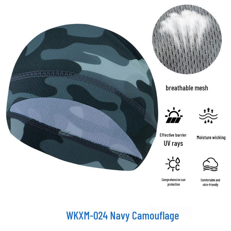 Sommer Mesh Sonnenschutz Radfahren Skull Cap - Atmungsaktiv Hochelastisch Eis Seide Sport Liner