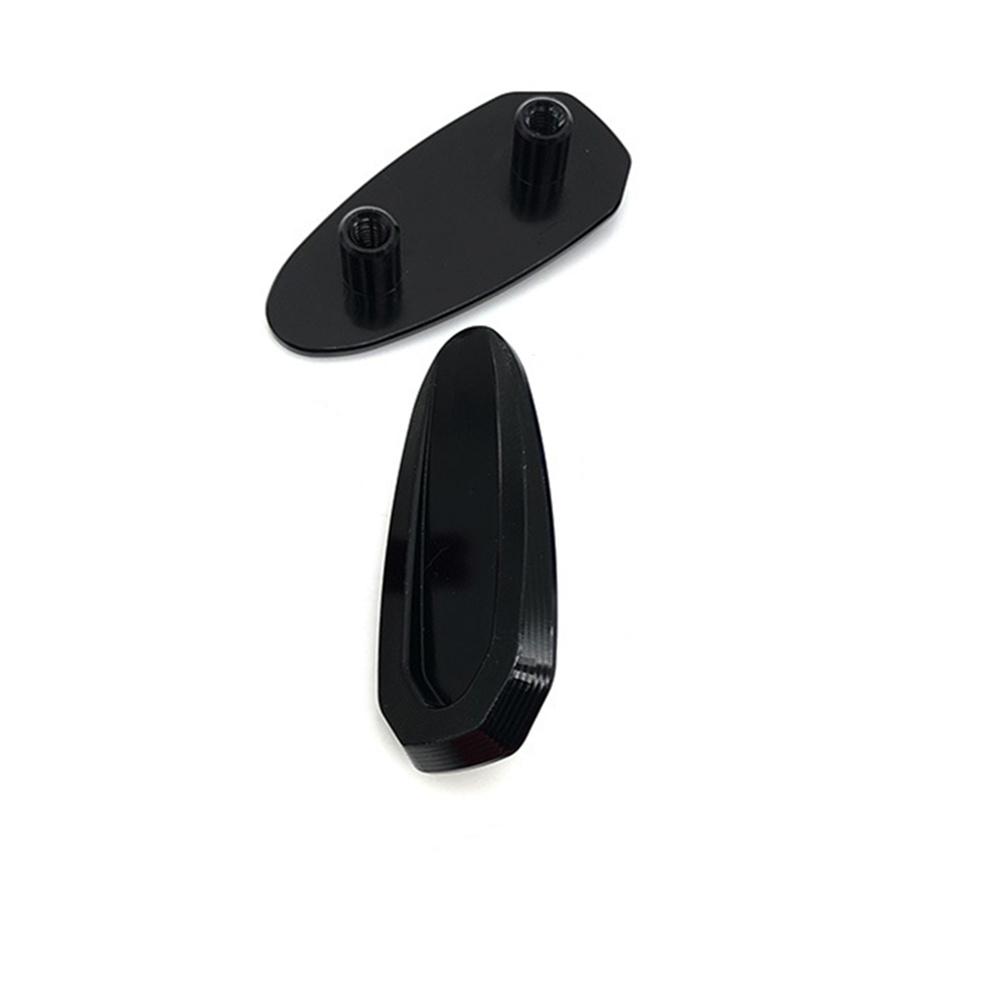 2Pcs Rearview Mirror Block Off Base Plates Cover Black For BMW S1000RR 2019-2023