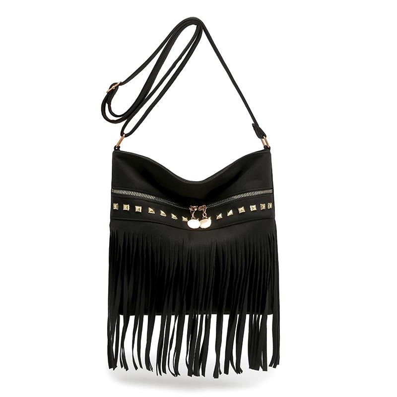 Tassel Shoulder Bag Women's Tote Bag Vintage Large Capacity Crossbody Bag