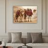 2D Desert Kamel Wandteppich, Realistisches Arabisches Dromedar Wandbehang für Wohnzimmer Schlafzimmer Boho Dekor