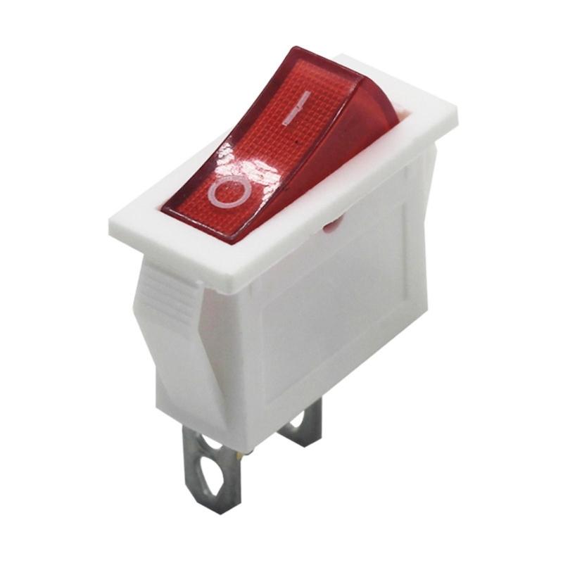 16A 250V Rocker Switches With Red Light Indicators LED Toggles Rocker Switches for Home Appliances And Fitness Equipment