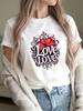 Womens RoUnisextic Love Heart Love Lettering TShirt Comfort Fit Short Sleeve Crew Neck Top with Red Black Swirl Heart Print