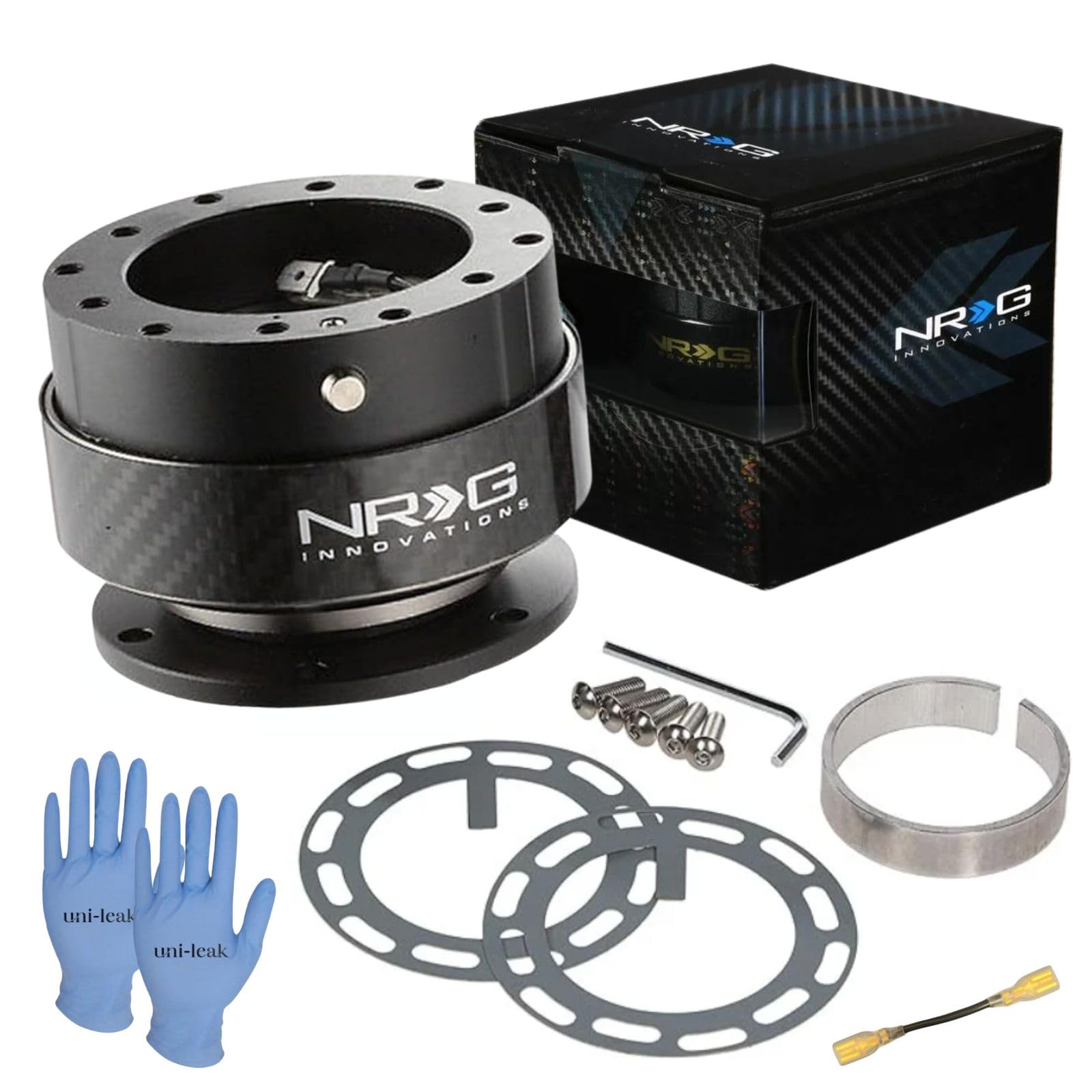

NRG Gen Quick Release Kit Includes Japanese Installation Extra Wiring and Quick Release Steering Boss for Car and Officially 2.0 SRK-200 (Carbon
