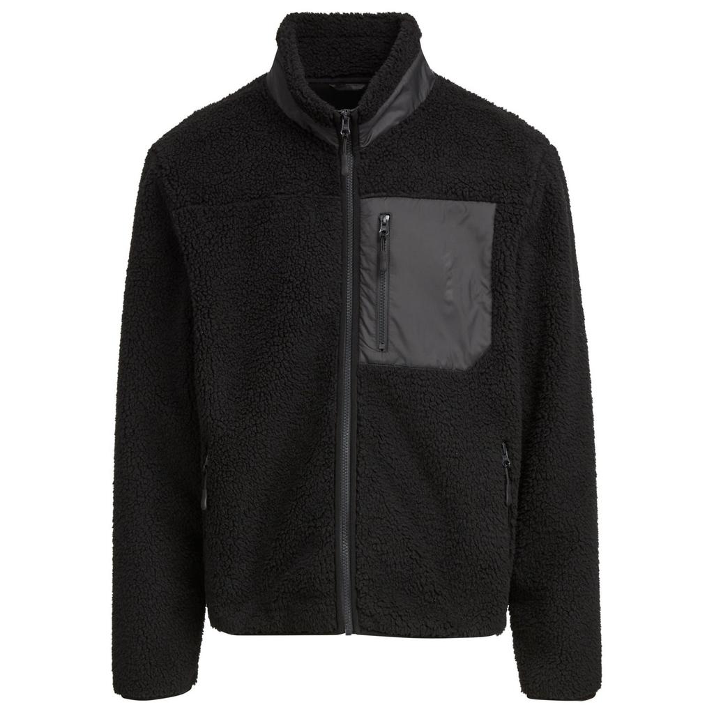 Build Your Brand Mens Bonded Sherpa Jacket
