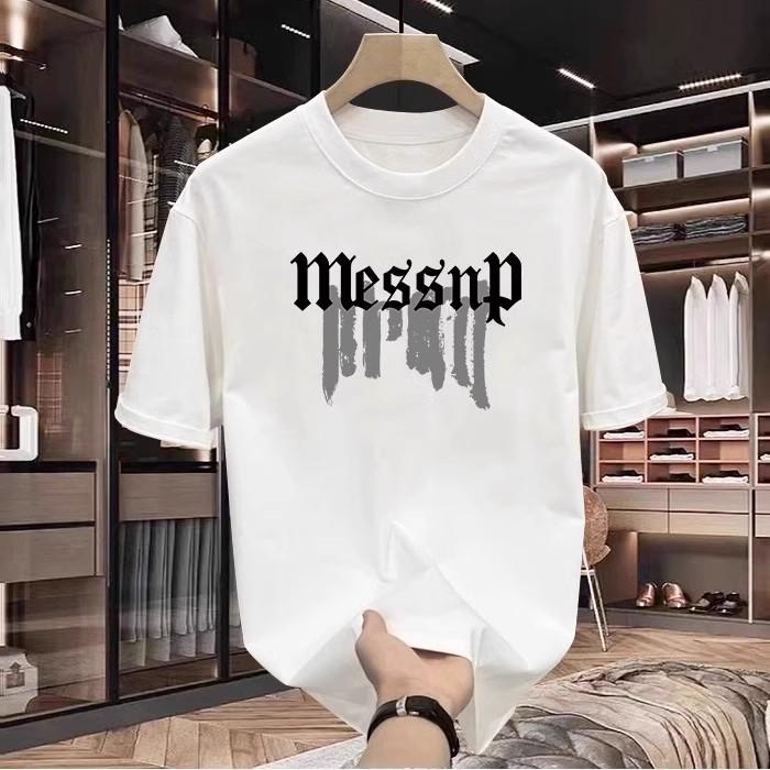 Trendy Brand Short-Sleeved Pure Cotton Men'S Printed T-Shirt Trendy Men'S And Women'S Versatile Round Neck T-Shirt Men'S