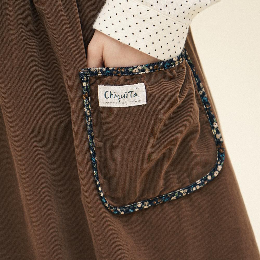 Chikita Apron Dress (Corduroy) Brown 244205Sbr