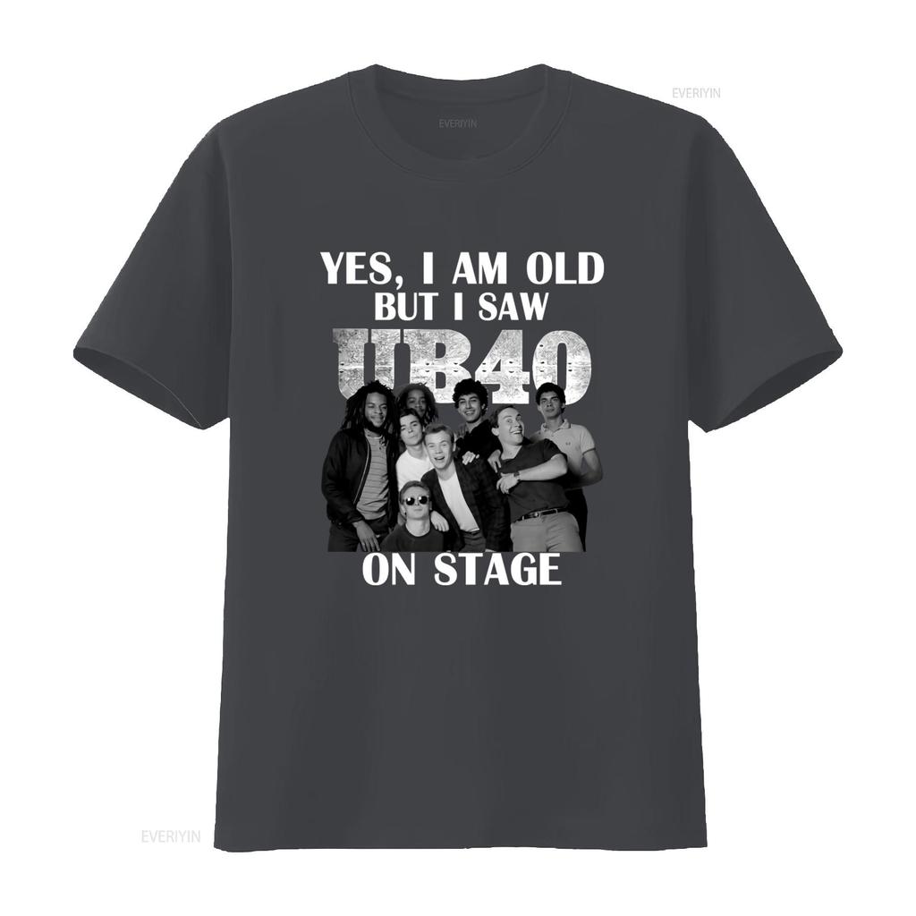 Maglietta da Concerto Ub40 Vintage Stile Streetwear Retrò Band Design Unico da Palco Cotone Comodo Vintage Lavato alla Moda