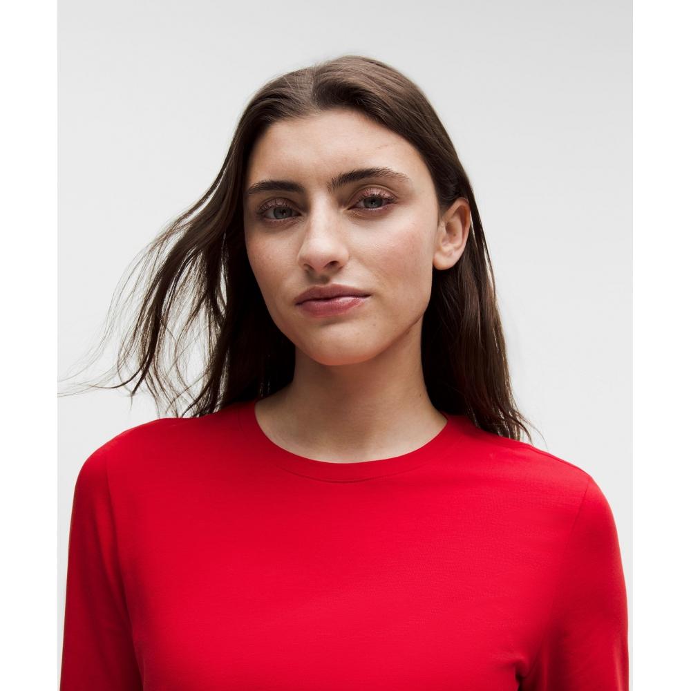 Lululemon Love Long Sleeve Shirt Oxford Red