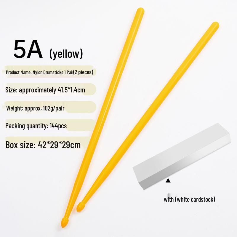 Farbige 5A Nylon-Schlagzeugstöcke für Jazz, Bühnenauftritte & Schlagzeug