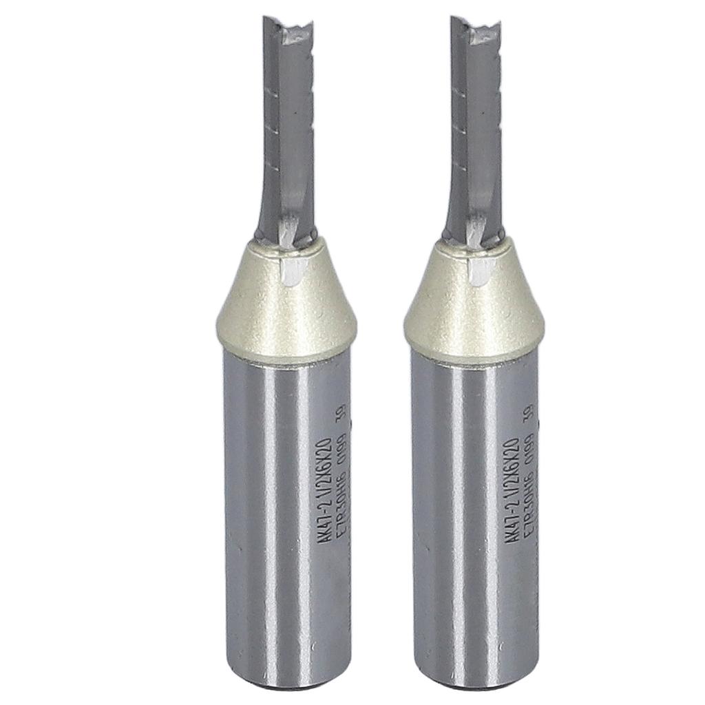 2PCS Woodworking Drill Bits 12 Inch Tungsten Steel CNC 3 Flutes Cutting Drill Bits