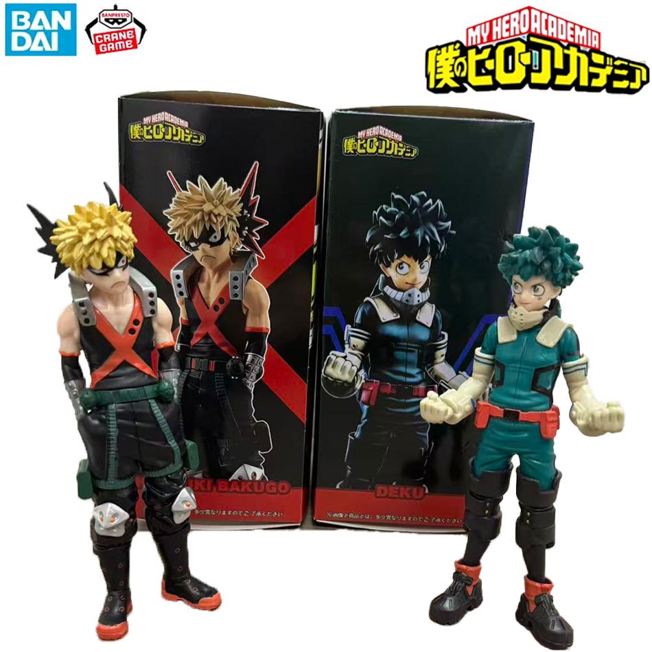 Bandai Anime My Hero Academia 17Cm Figure Izuku Midoriya Katsuki Bakugo Pvc Model Doll Collection For Otaku Toy
