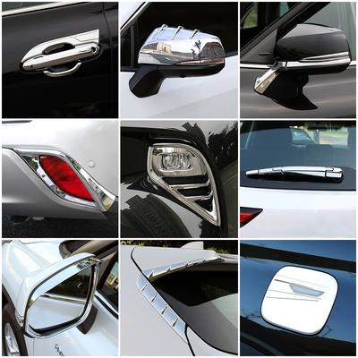 Chromium Styling For Toyota Highlander XU70 2024 Car Exterior Part Modify Chrome Cover Frame Trim Refit Protect Decorate Sticker