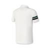 Fila Tennis Fashion Retro Comfortable Simple Striped Versatile Casual Sports Polo Shirt Men Tops Jade-White A11M533105F-WT