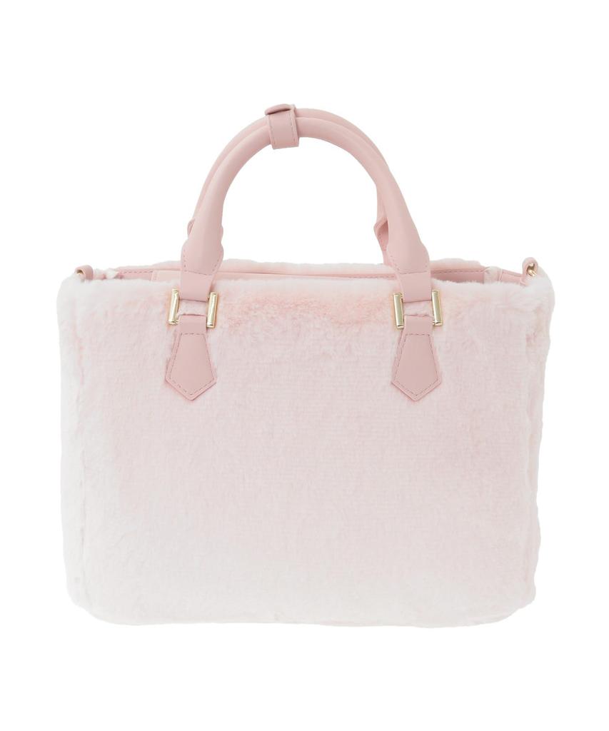 Maison de FLEUR Faux Fur Divided Size 08001036200 Bag, White, F, Handbag,