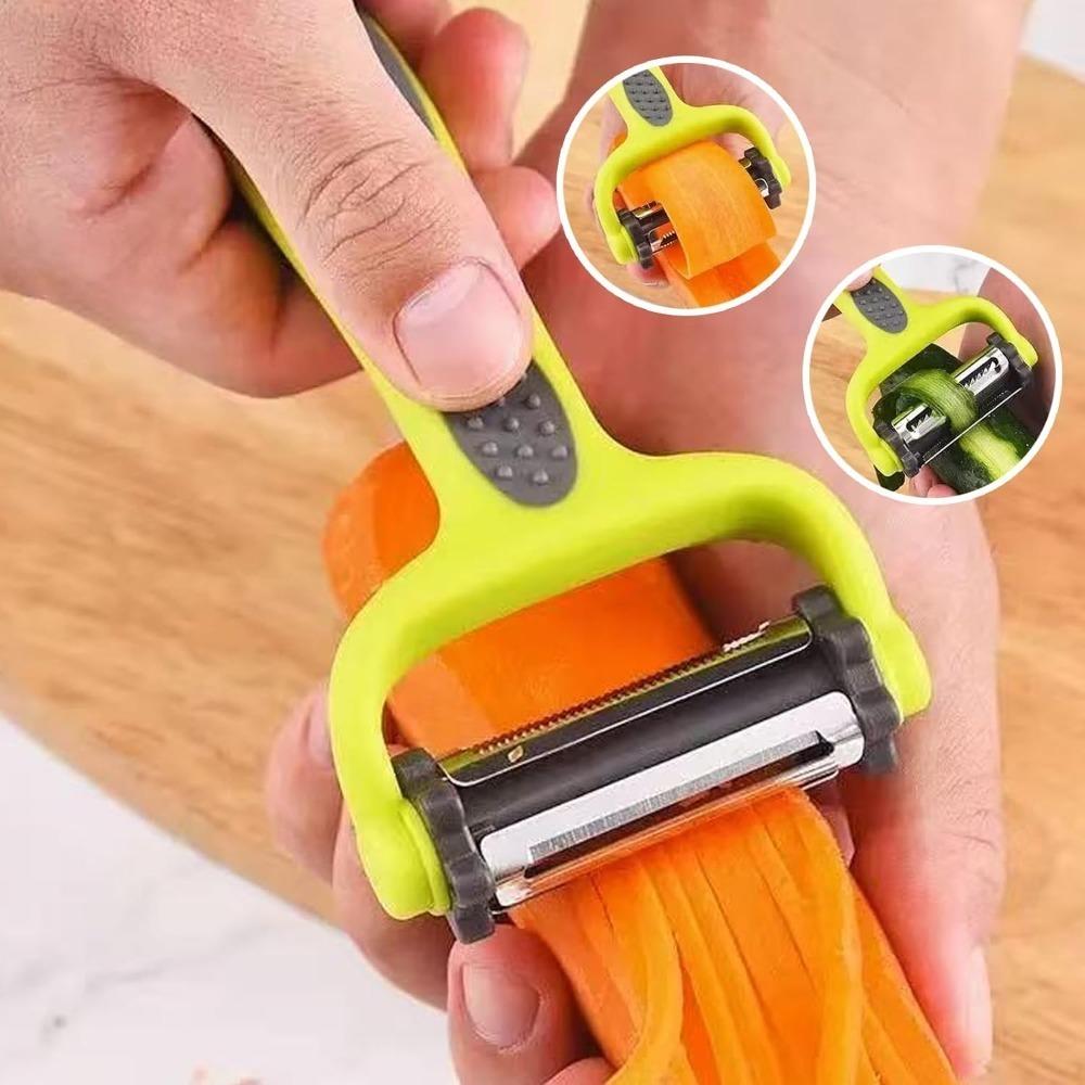 Multifunction Peelers 3 in 1 Peeler for Kitchen Julienne Peeler Serrated Peeler Carrot Potato Peeler Vegetable Tools