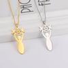Teamer Stainless Steel Goddess Necklace for Women Men Pentagram Moon Wicca Jewelry Magic Pendant Pentacle Witch Amulet Bijoux