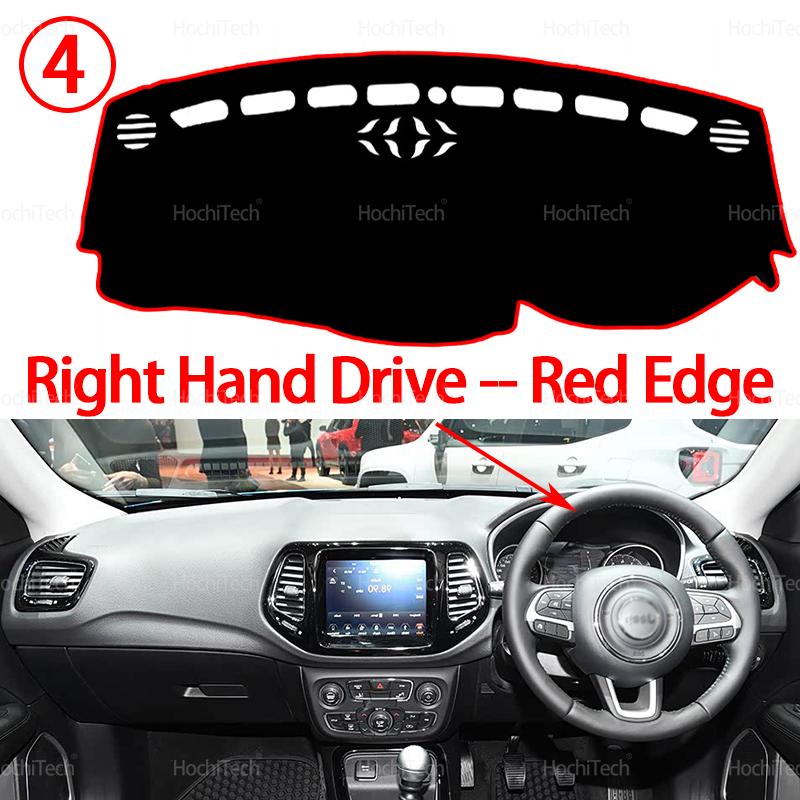 

Накладка на приборную панель Защита от света Противоскользящий Противогрязный Коврик Накладка Солнцезащитный коврик Защита для Jeep Compass 2017 2018 2019 LHD RHD