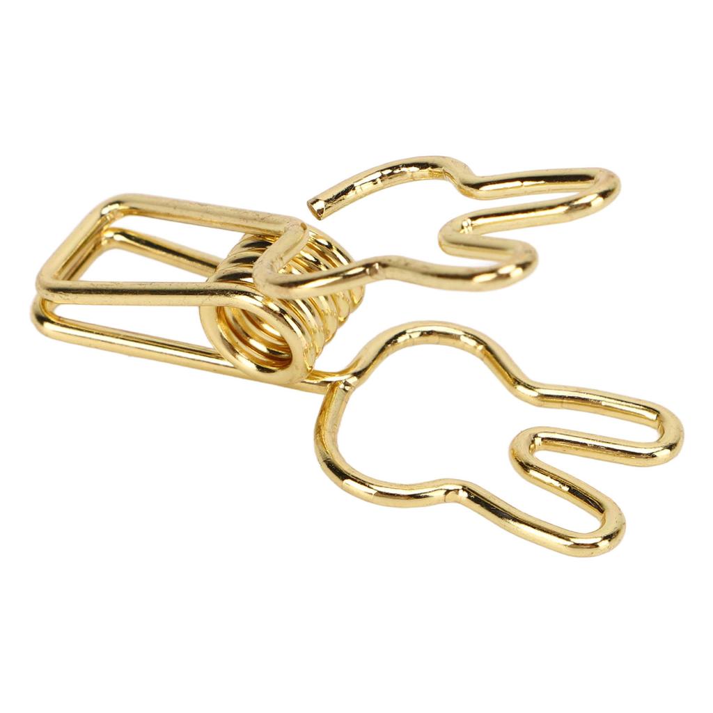 100pcs   Clips Cute Cartoon   Shape Metal Hollowed   Tail Clips Paper Clamps for   Document