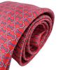 HERMES silk cravate twill tie Red silk Used