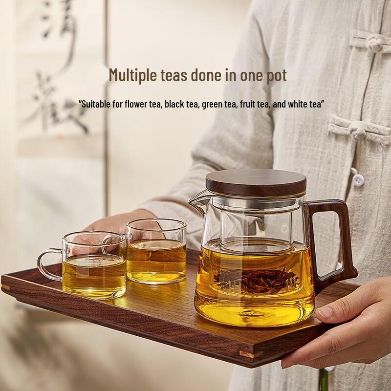 YIHUTEA Glass Teapot with Infuser