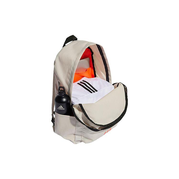 Adidas Clsc Bos 3S BP Series Sports Casual Brand Logo Zipper Backpack Unisex Backpack Brown HM9146