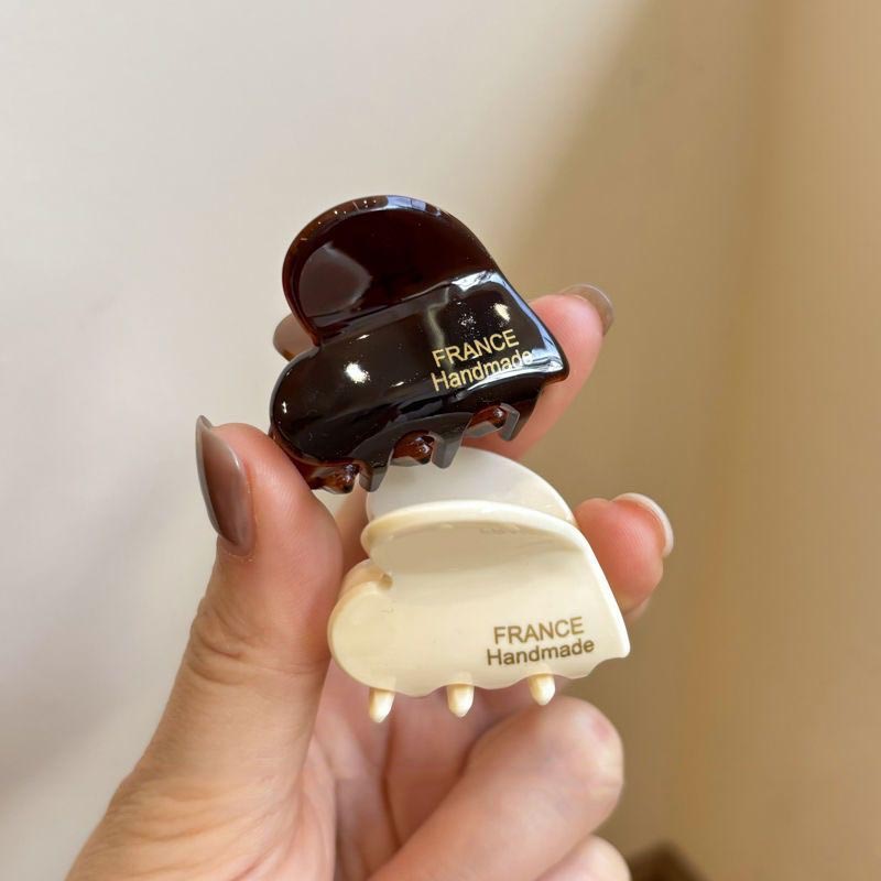 3.5cm Small Hair Claws Cute Acetate Heart Hair Clip Hairclaw For Girls Hairpins Children Women Hair Accessories Korean Hair Crabs