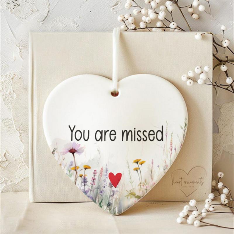 Ozdoba Przyjaźni Świąteczna Pamiątka Przyjaźni Prezent Dla Najlepszego Przyjaciela Akrylowa Ozdoba do Zawieszenia w Kształcie Serca Impreza Świąteczna