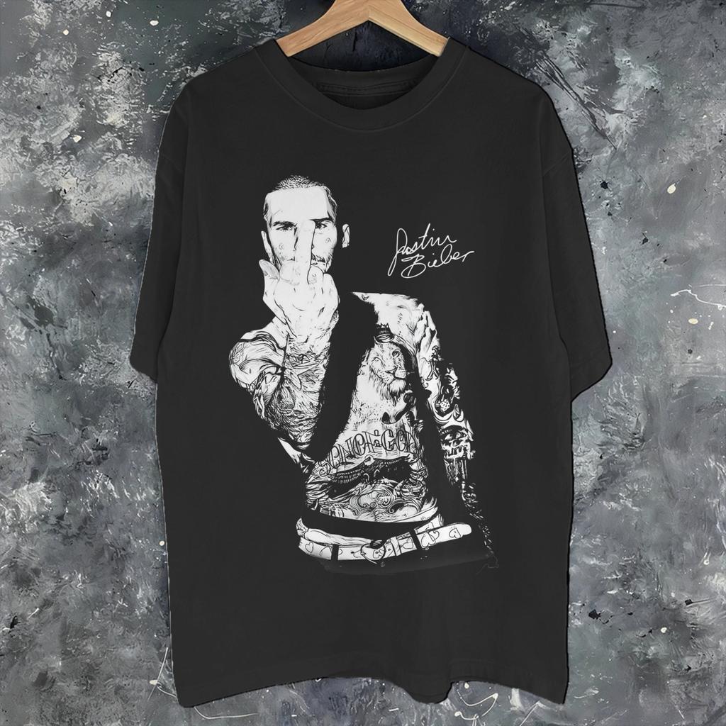 Justin Bieber Coachella Koncertní Outfit Unisex Tričko Čistá Bavlna Novinka Tričko Oblečení
