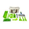 Penggong Tool Set: Plastic Mud Scraper, Trowel, Cement Box, Sandpaper Wipe, Stainless Steel Putty Knife, Spatula, Storage Bag