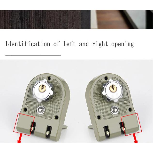 1PCS Bedroom Wooden Door Lock Home Anti-theft Lockset Old-fashioned Tiger Tooth Mechanical Lock Zinc Alloy Security Door Lock