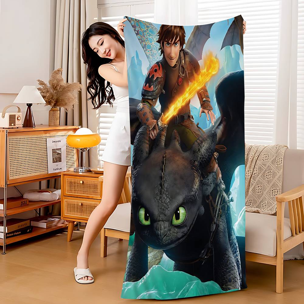 Adventure Film How To T-Trains Your D-Dragon Microfiber Beach Towel Absorbent Quick Yoga Swimming Resort Mountain Climbing Towel