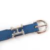 Pristine HERMES bracelet Trench Double Leather Navy leather Women Used