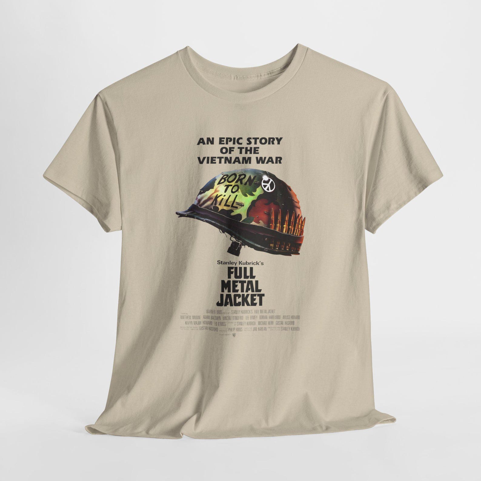 Full Metal Jacket Movie Unisex Heavy Cotton Tee, Graphic Tee, Retro Tee, Classic Action Tee, 80s Movie Shirt, L