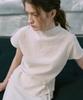 LAMEREI Linkle High-Neck Cap Sleeve Blouse[Lmbfspsh322]-2Color