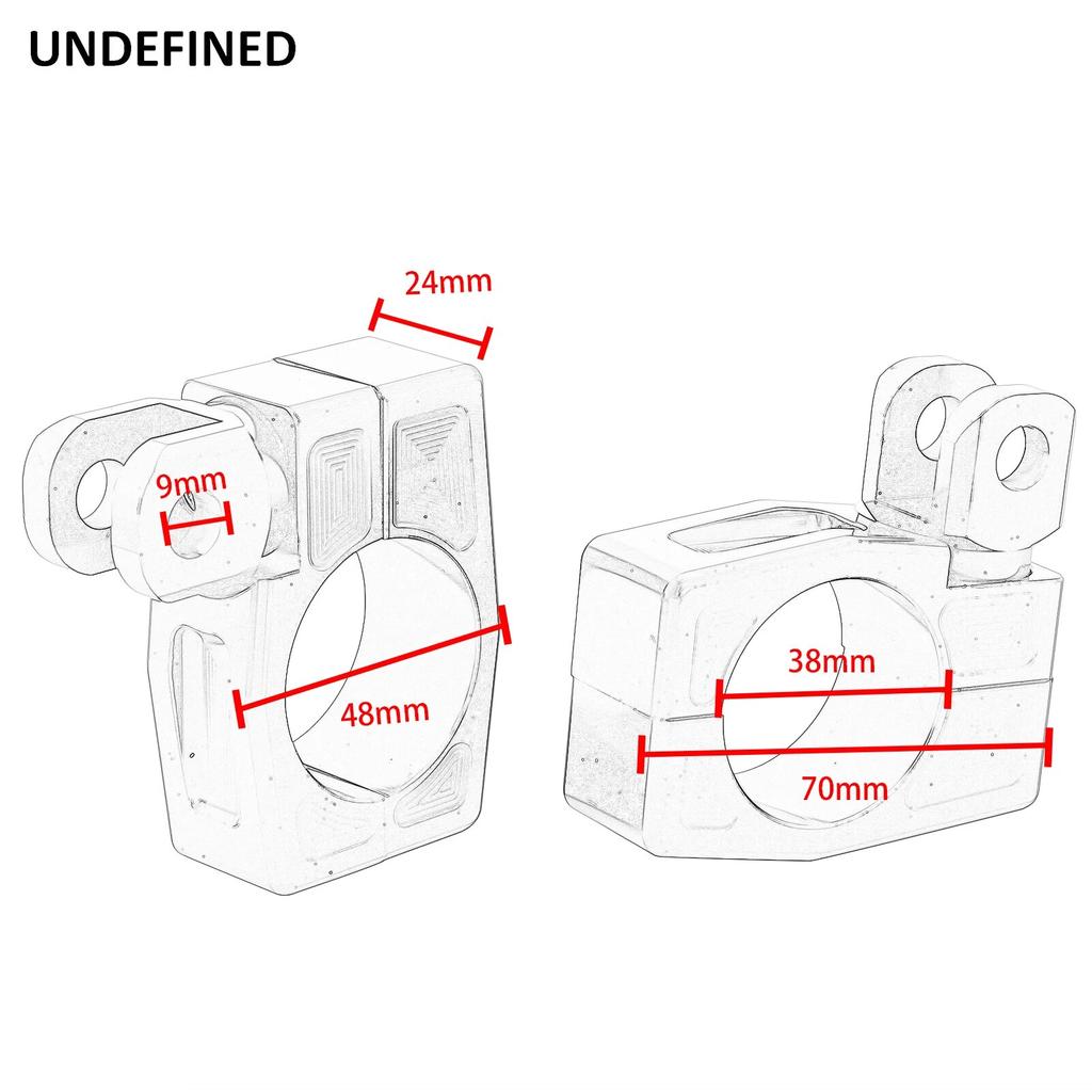 38mm 1.5'' Highway Pegs Adjustable Footpegs Chopper Bobber Engine Guard Crash Bar Footrest Mount For Honda Harley Sportster Dyna